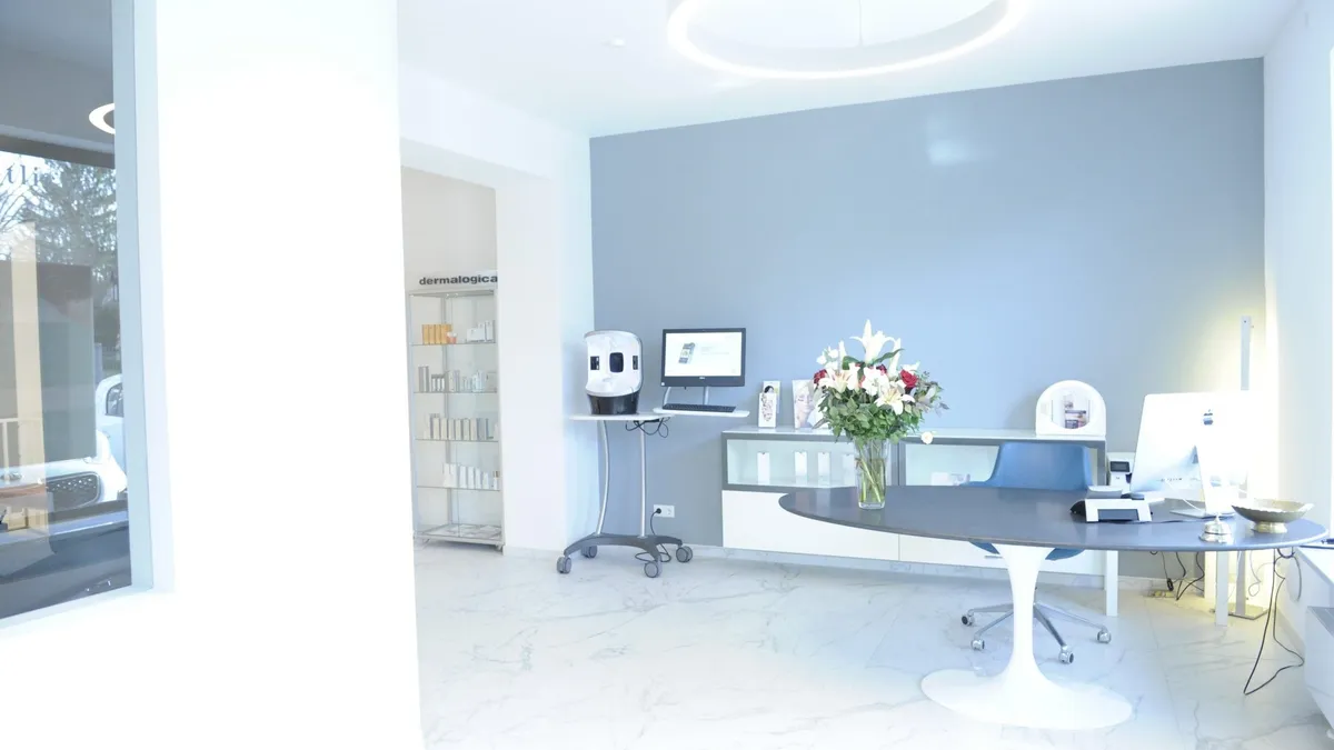 Empfangsbereich Ana Wimmer Medical Aesthetics München
